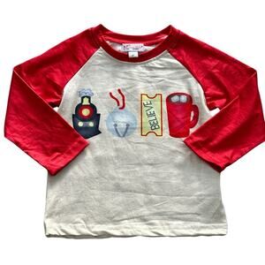 CLOVER COTTAGE Polar Express Christmas Tee 2T